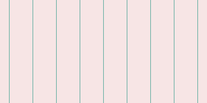 #f1cdcd (50%), #46a393 vertical lines, two pixels wide, eighty-nine pixels apart
