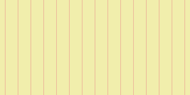 #f1eeac, #eba393 vertical lines, two pixels wide, fifty-two pixels apart
