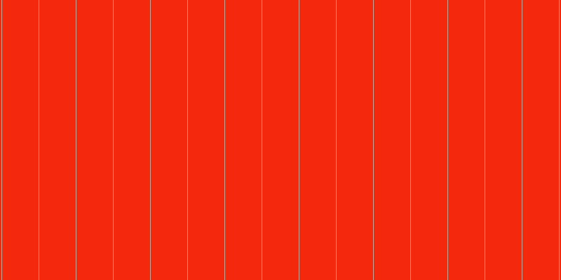 #f3280c, #caa393 vertical lines, one pixels wide, fifty-two pixels apart