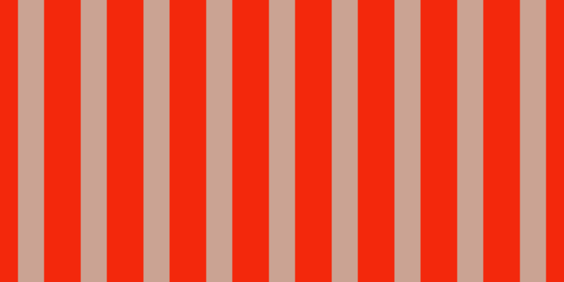 #f3280c, #caa393 vertical lines, thirty-seven pixels wide, fifty-two pixels apart