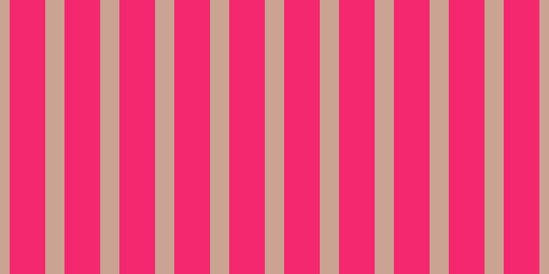 #f3286f, #caa393 vertical lines, twenty-eight pixels wide, fifty-two pixels apart