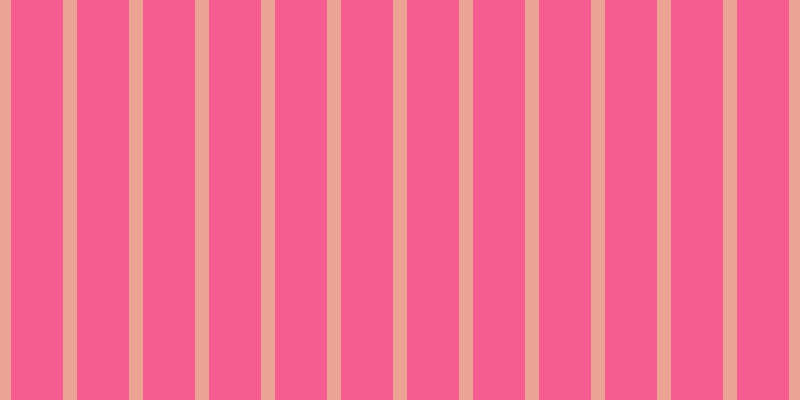 #f3286f (75%), #eba393 vertical lines, fourteen pixels wide, fifty-two pixels apart