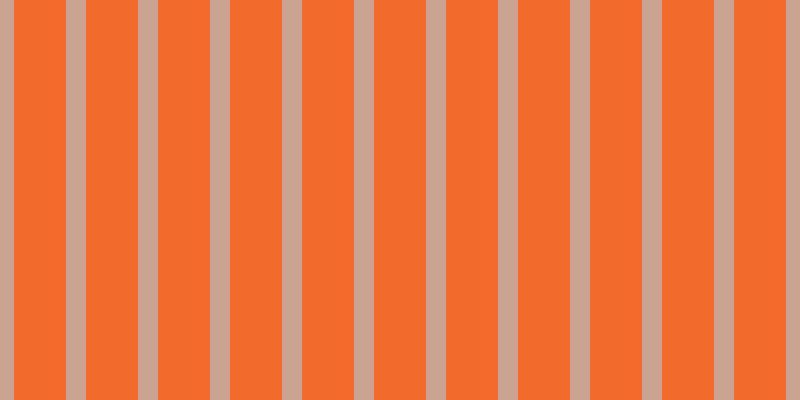 #f36a2d, #caa393 vertical lines, twenty pixels wide, fifty-two pixels apart