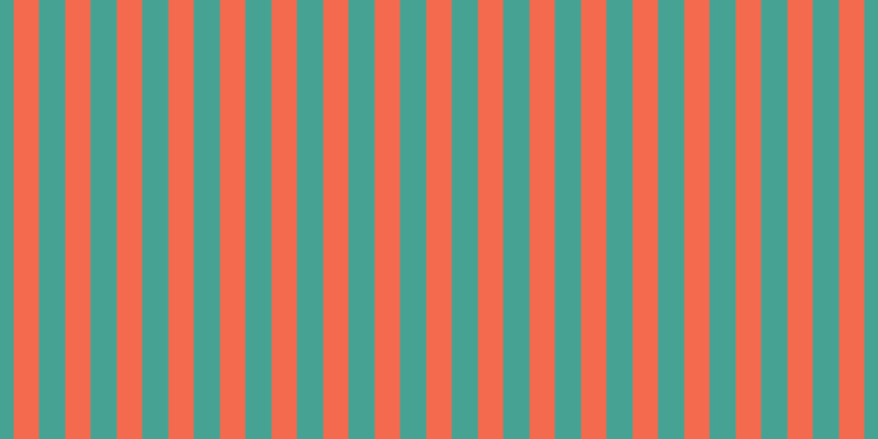 #f36a4e, #46a393 vertical lines, twenty-four pixels wide, twenty-three pixels apart
