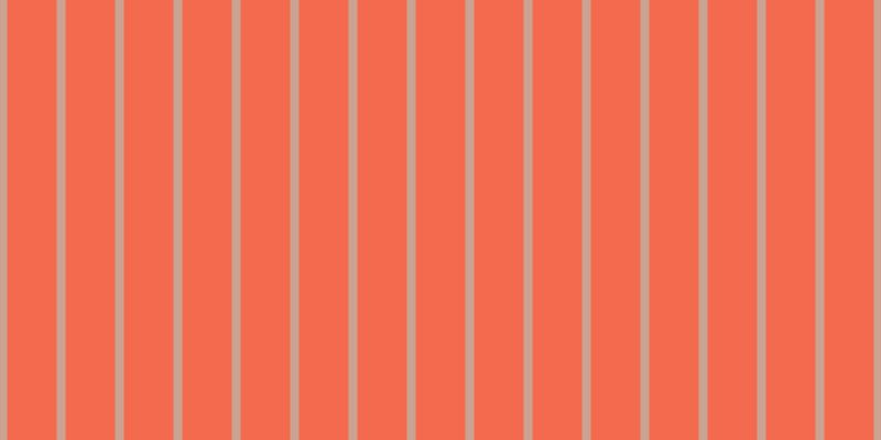 #f36a4e, #caa393 vertical lines, eight pixels wide, forty-five pixels apart