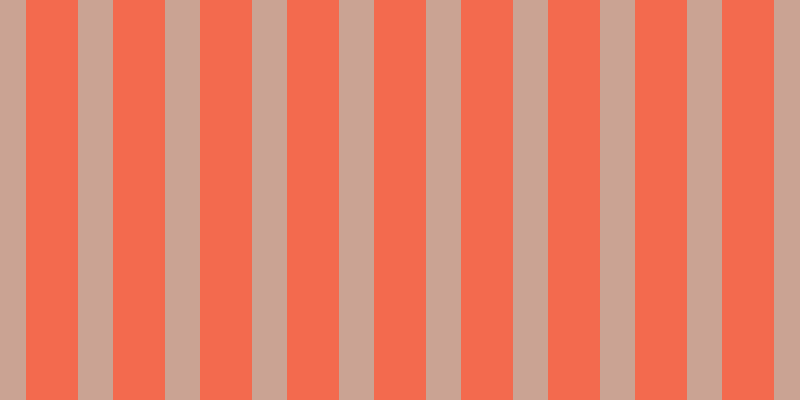 #f36a4e, #caa393 vertical lines, thirty-five pixels wide, fifty-two pixels apart