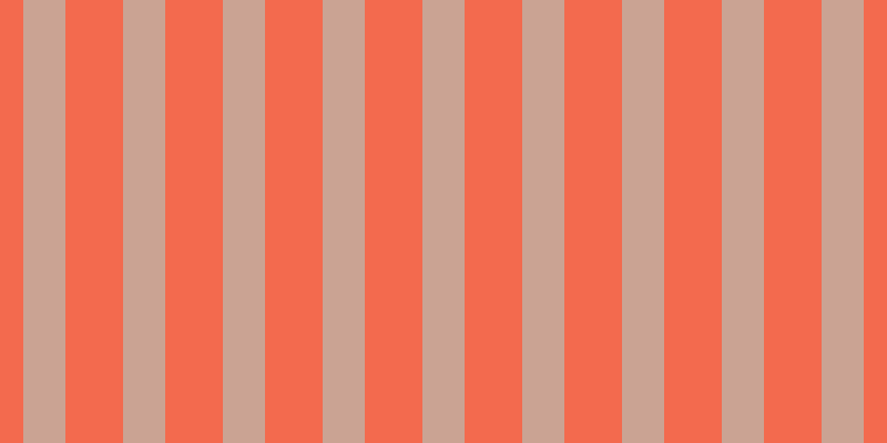 #f36a4e, #caa393 vertical lines, thirty-eight pixels wide, fifty-two pixels apart