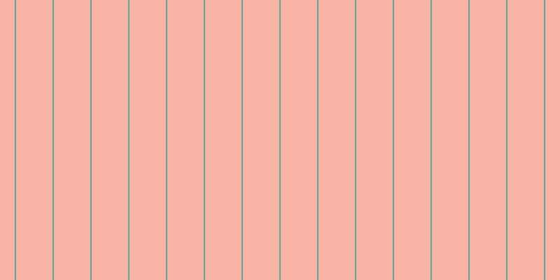 #f36a4e (50%), #67a393 vertical lines, two pixels wide, fifty-two pixels apart