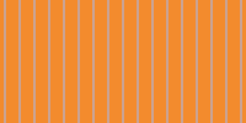 #f38b2d, #caa393 vertical lines, eight pixels wide, forty pixels apart