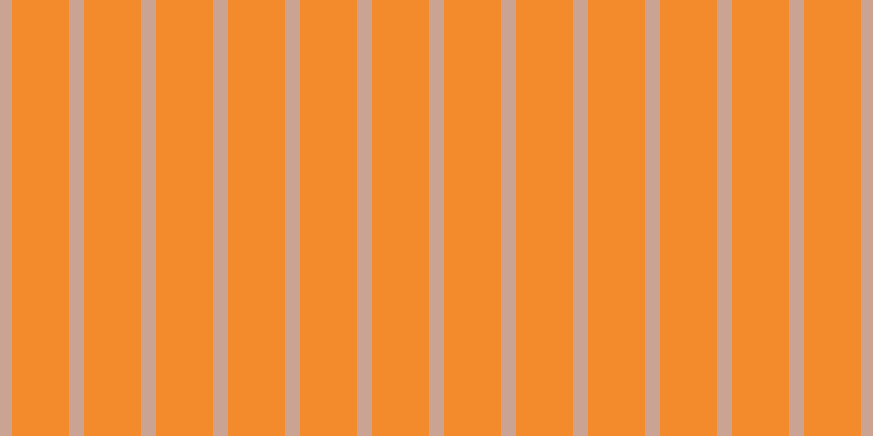 #f38b2d, #caa393 vertical lines, fourteen pixels wide, fifty-two pixels apart