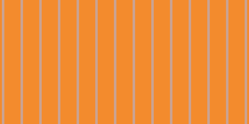 #f38b2d, #caa393 vertical lines, eight pixels wide, fifty-two pixels apart