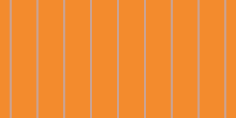 #f38b2d, #caa393 vertical lines, seven pixels wide, eighty-four pixels apart