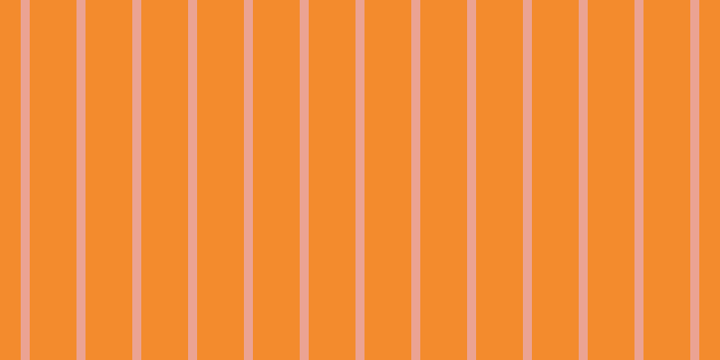 #f38b2d, #eba393 vertical lines, ten pixels wide, fifty-two pixels apart