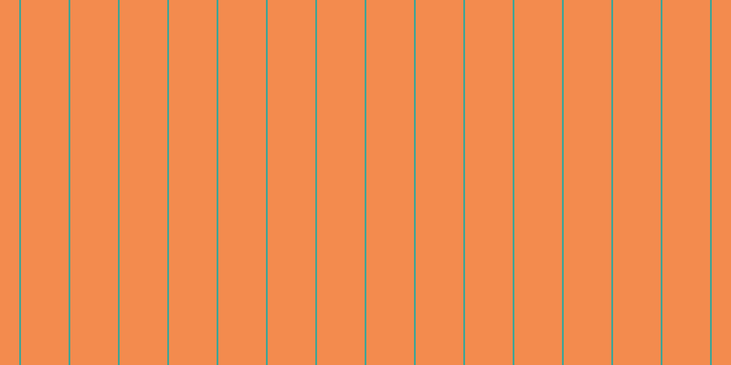 #f38b4e, #46a393 vertical lines, two pixels wide, fifty-two pixels apart
