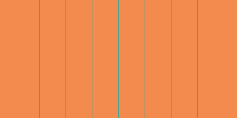 #f38b4e, #46a393 vertical lines, two pixels wide, eighty-seven pixels apart