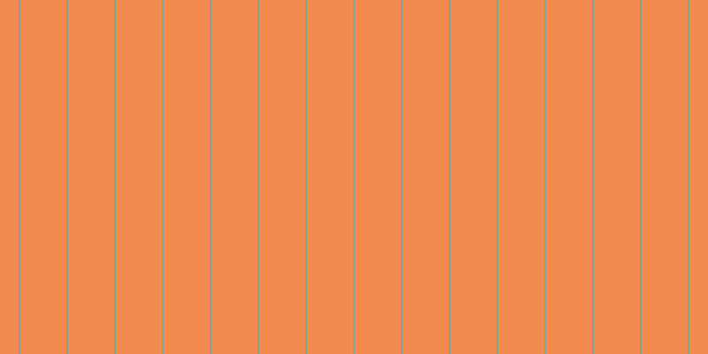 #f38b4e, #88a393 vertical lines, two pixels wide, fifty-two pixels apart