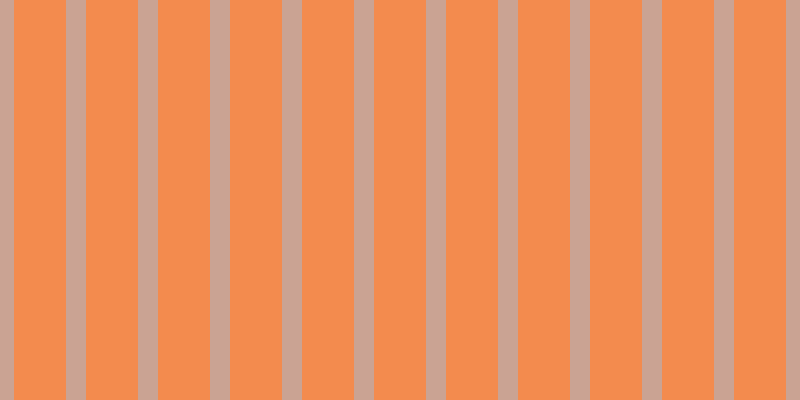 #f38b4e, #caa393 vertical lines, twenty pixels wide, fifty-two pixels apart