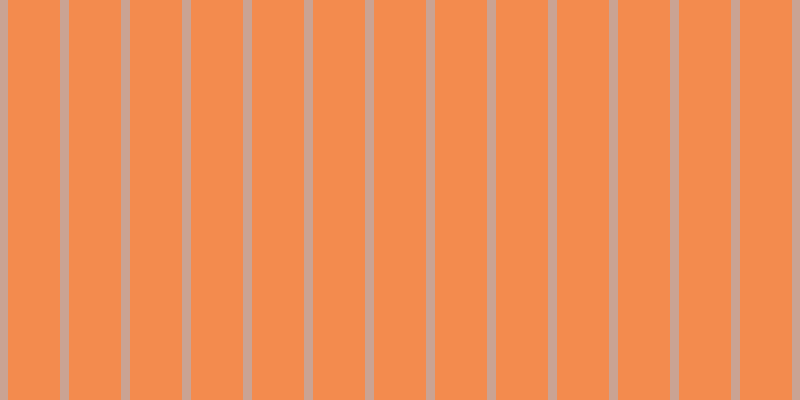 #f38b4e, #caa393 vertical lines, nine pixels wide, fifty-two pixels apart