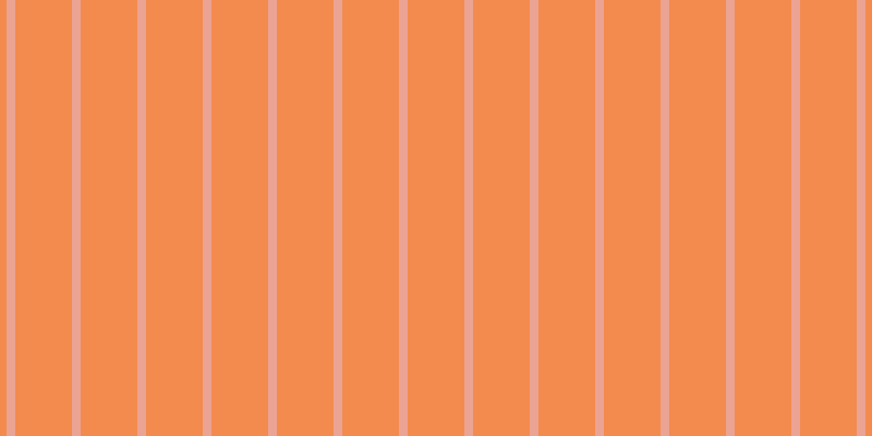 #f38b4e, #eba393 vertical lines, eight pixels wide, fifty-two pixels apart