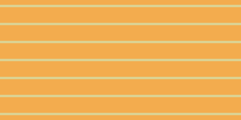 #f3ac4e, #dbd393 horizontal lines, eight pixels wide, fifty-two pixels apart