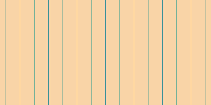 #f3ac4e (50%), #46a393 vertical lines, two pixels wide, fifty-two pixels apart