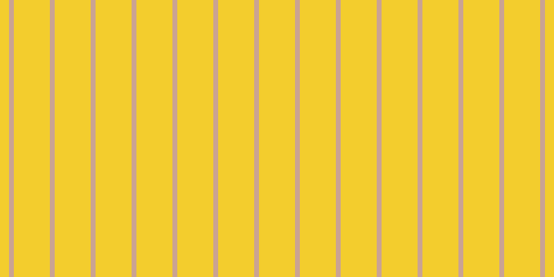 #f3cd2d, #caa393 vertical lines, seven pixels wide, fifty-two pixels apart