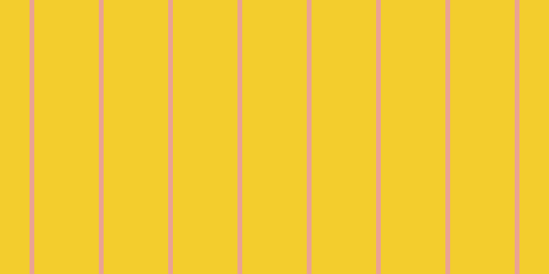 #f3cd2d, #eba393 vertical lines, seven pixels wide, ninety-four pixels apart