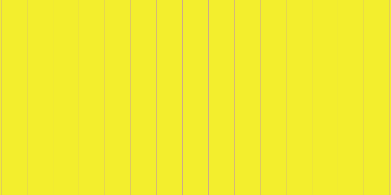 #f3ee2d, #caa393 vertical lines, one pixels wide, fifty-two pixels apart