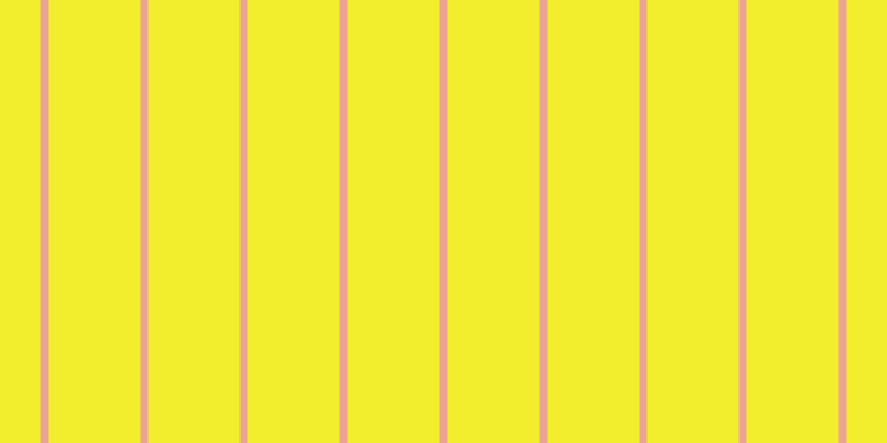 #f3ee2d, #eba393 vertical lines, seven pixels wide, eighty-three pixels apart