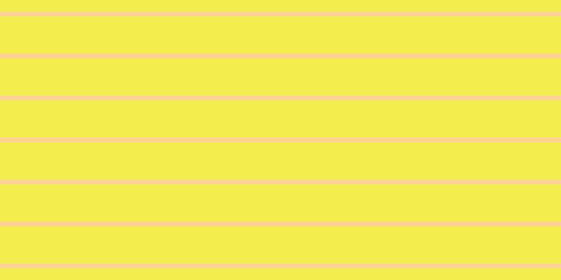 #f3ee4e, #fcd393 horizontal lines, seven pixels wide, fifty-three pixels apart