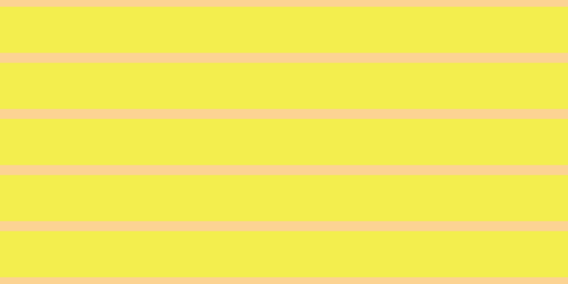 #f3ee4e, #fcd393 horizontal lines, fourteen pixels wide, sixty-five pixels apart