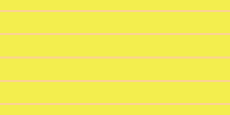 #f3ee4e, #fcd393 horizontal lines, seven pixels wide, seventy-four pixels apart