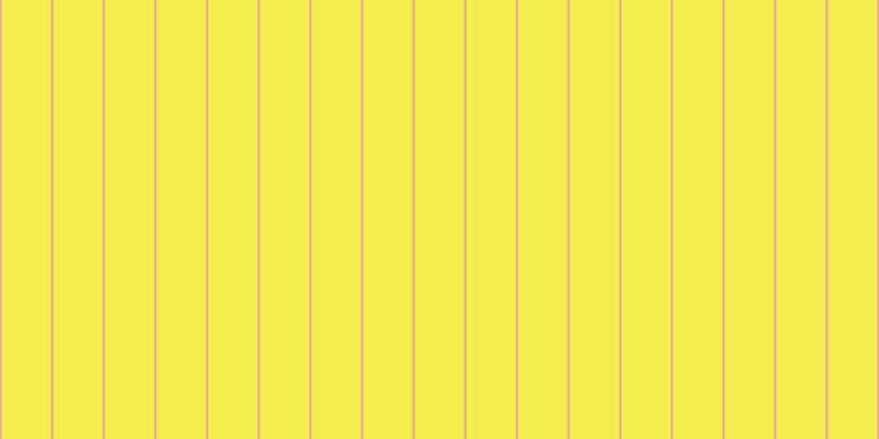 #f3ee4e, #eba393 vertical lines, two pixels wide, forty-five pixels apart