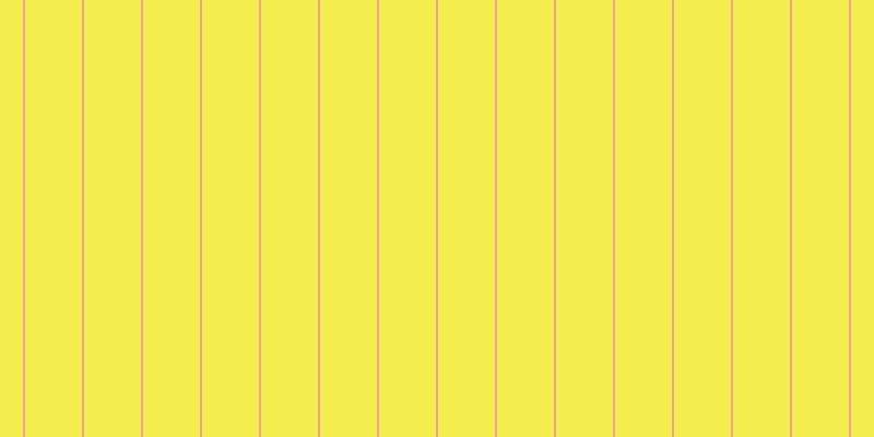 #f3ee4e, #eba393 vertical lines, two pixels wide, fifty-two pixels apart