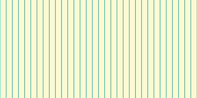 #f3ee4e (25%), #04a393 vertical lines, two pixels wide, twenty-three pixels apart