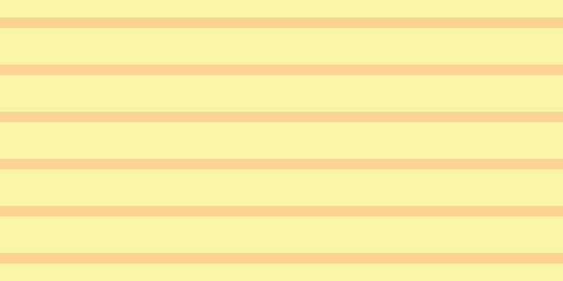 #f3ee4e (50%), #fcd393 horizontal lines, fifteen pixels wide, fifty-two pixels apart