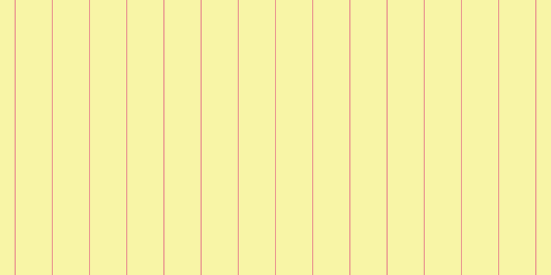 #f3ee4e (50%), #eba393 vertical lines, two pixels wide, fifty-two pixels apart