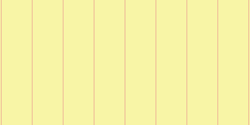 #f3ee4e (50%), #eba393 vertical lines, two pixels wide, ninety-seven pixels apart