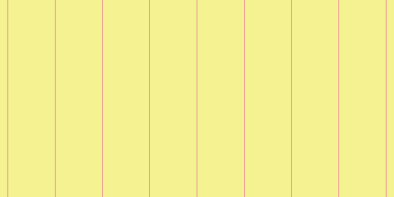 #f3ee6f (75%), #eba393 vertical lines, two pixels wide, ninety-four pixels apart