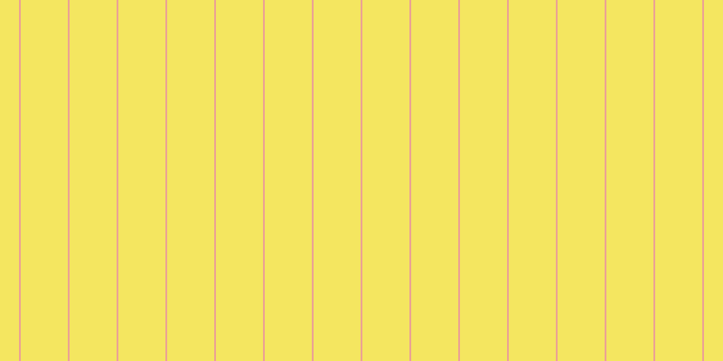#f4e660, #eba393 vertical lines, two pixels wide, fifty-two pixels apart