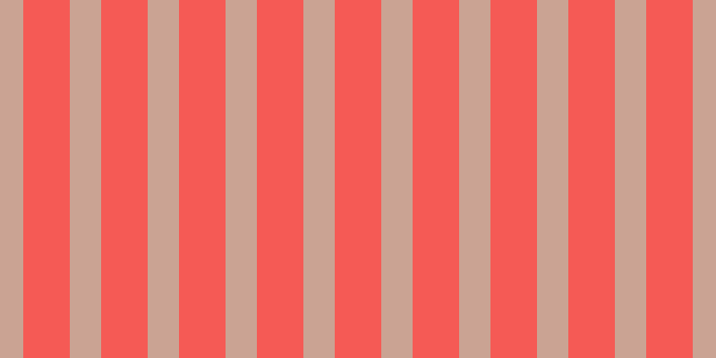 #f55a55, #caa393 vertical lines, thirty-five pixels wide, fifty-two pixels apart