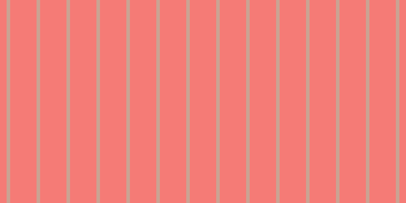 #f57b76, #caa393 vertical lines, seven pixels wide, fifty-two pixels apart