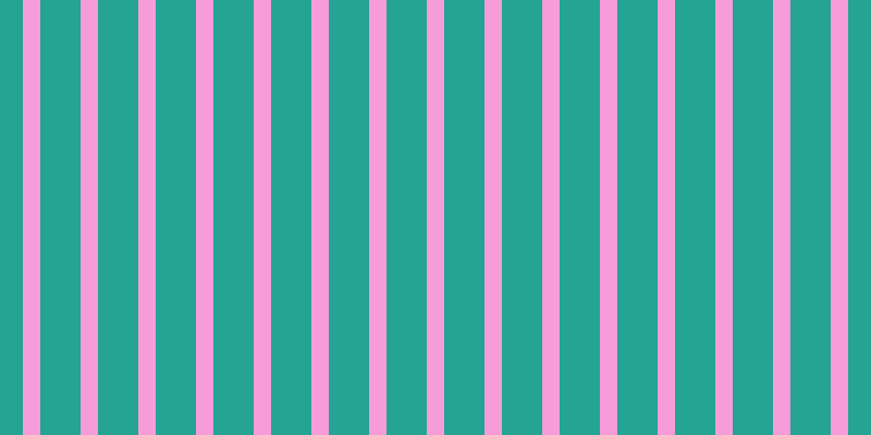 #f59cd9, #25a393 vertical lines, thirty-seven pixels wide, sixteen pixels apart