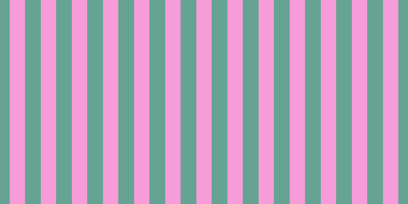 #f59cd9, #67a393 vertical lines, thirty-one pixels wide, thirty pixels apart