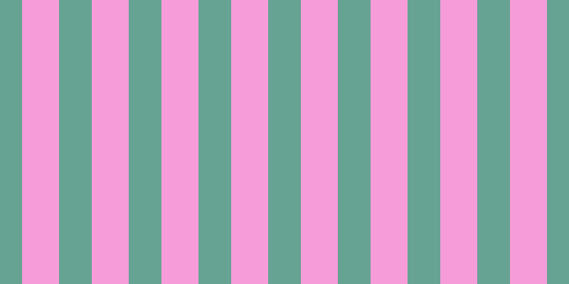 #f59cd9, #67a393 vertical lines, forty-six pixels wide, fifty-two pixels apart