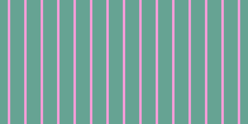 #f59cd9, #67a393 vertical lines, forty-five pixels wide, eight pixels apart