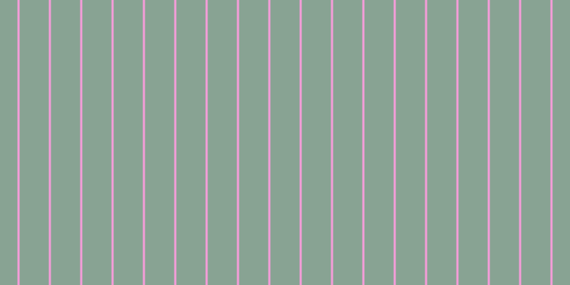 #f59cd9, #88a393 vertical lines, forty-one pixels wide, three pixels apart