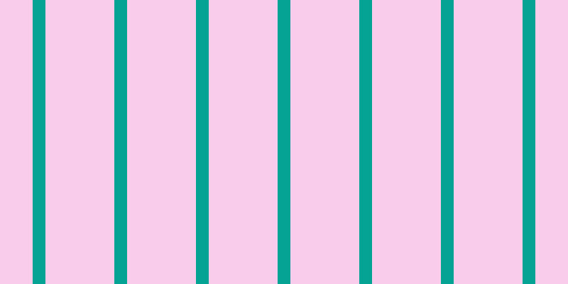 #f59cd9 (50%), #04a393 vertical lines, eighteen pixels wide, ninety-seven pixels apart