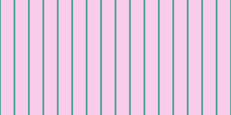 #f59cd9 (50%), #46a393 vertical lines, six pixels wide, forty-four pixels apart