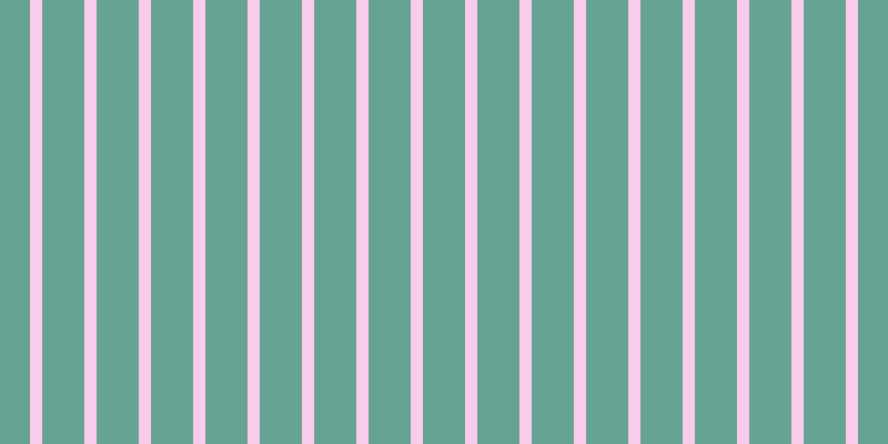 #f59cd9 (50%), #67a393 vertical lines, thirty-eight pixels wide, eleven pixels apart